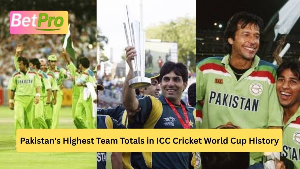 Pakistan's Highest Team Totals in ICC Cricket World Cup History