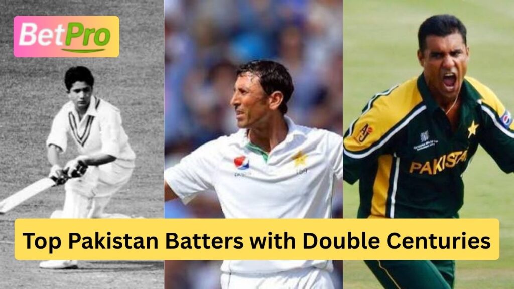 Top Pakistan Batters with Double Centuries