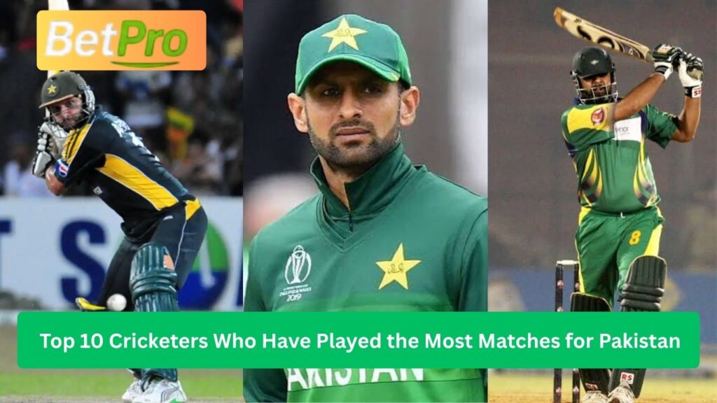 Top 10 Cricketers Who Have Played the Most Matches for Pakistan