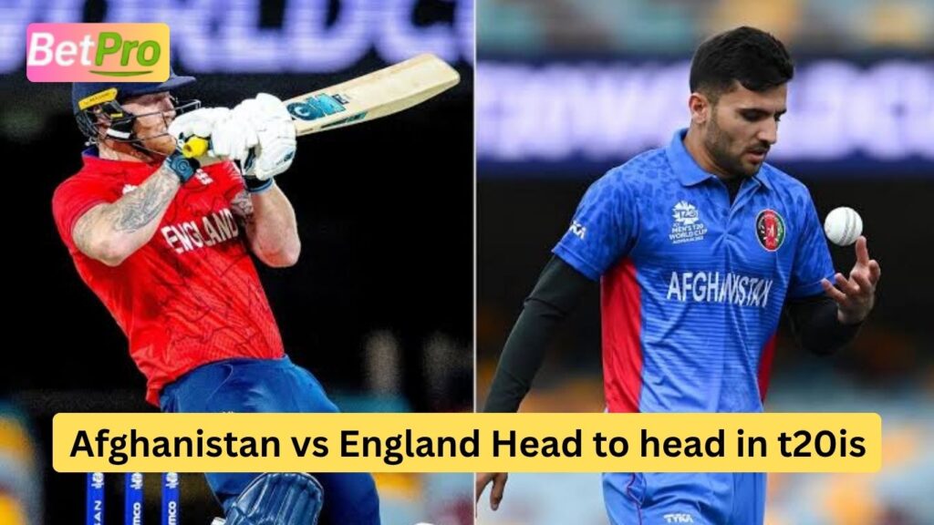 Afghanistan vs England Head to head in t20is