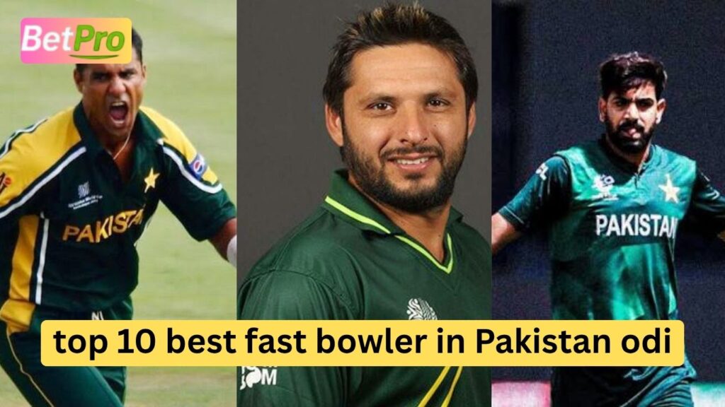 top 10 best fast bowler in Pakistan odi