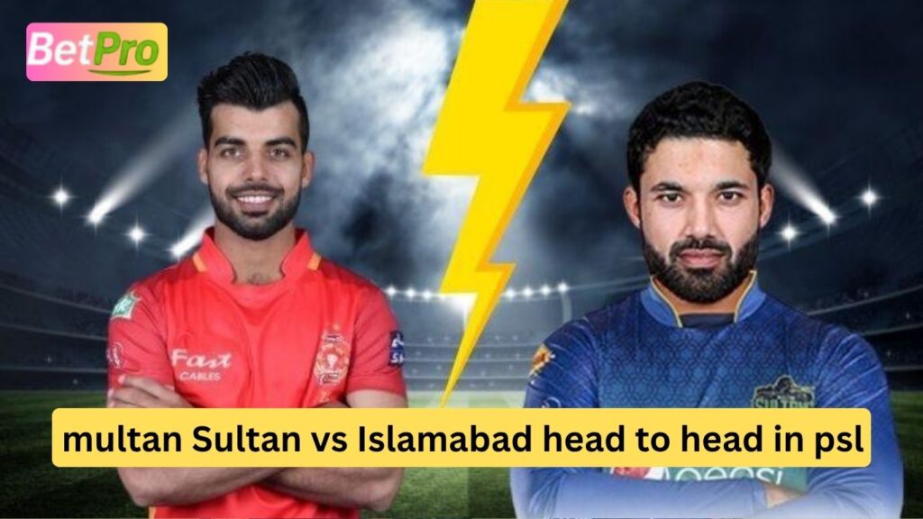 multan Sultan vs Islamabad head to head in psl