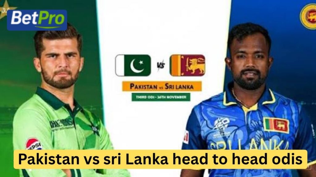 Pakistan vs sri Lanka head to head odis