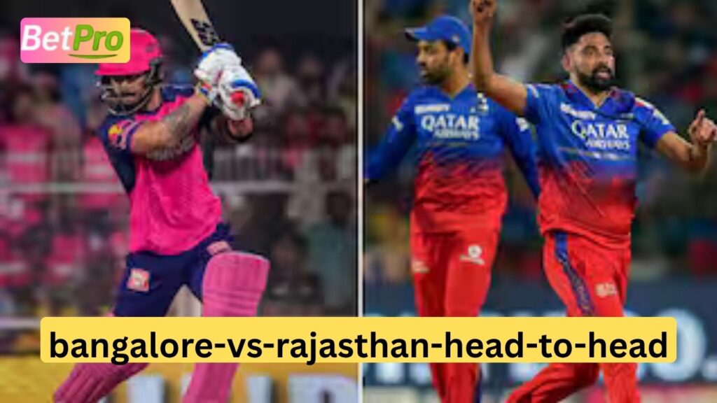 Bangalore vs Rajasthan Head-to-Head in IPL