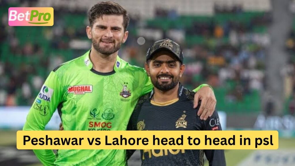 Peshawar vs Lahore head to head in psl