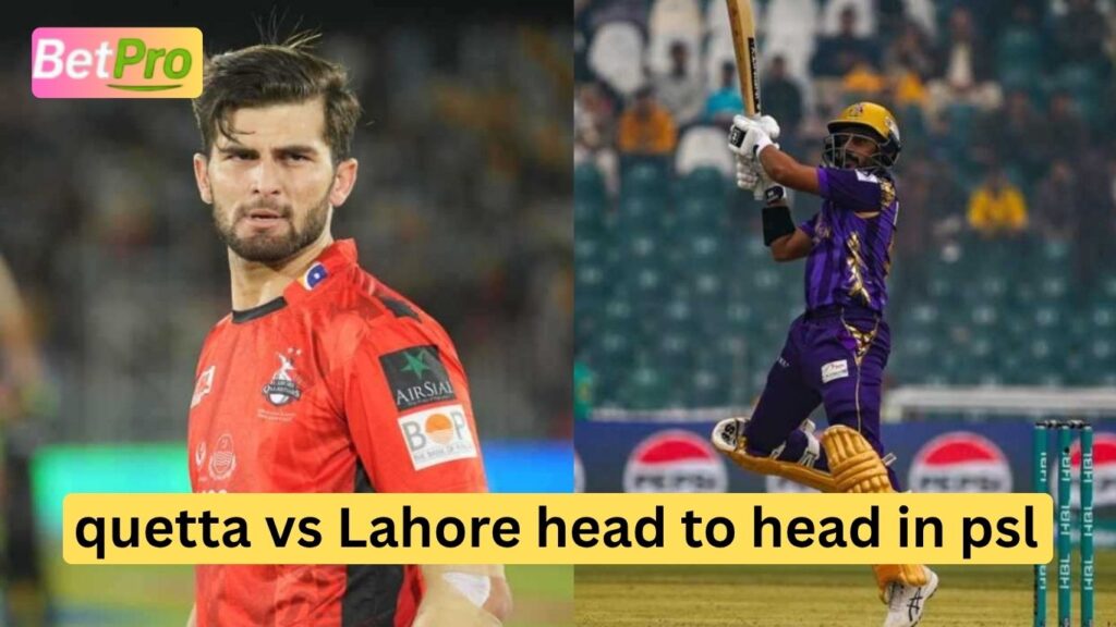 quetta vs Lahore head to head in psl