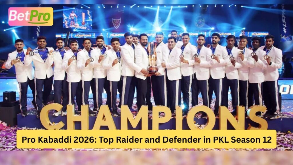 Pro Kabaddi 2026: Top Raider and Defender in PKL Season 12