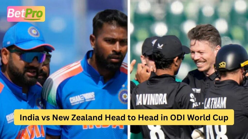 India vs New Zealand Head to Head in ODI World Cup
