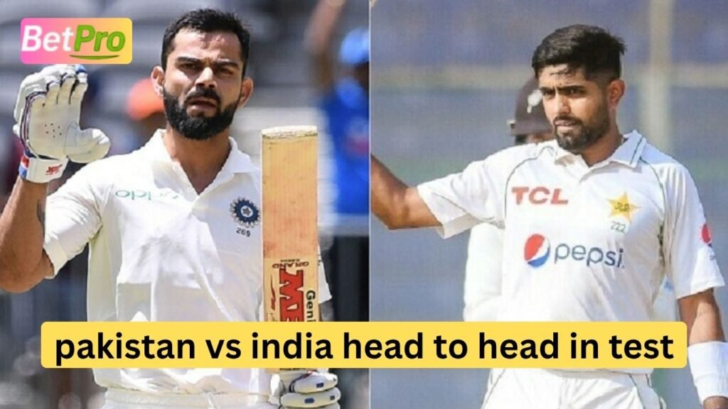 pakistan vs india head to head in test