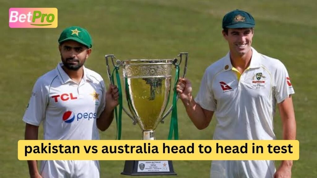 pakistan vs australia head to head in test