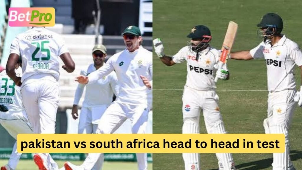 Pakistan vs south africa head to head in test