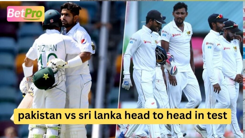 pakistan vs sri lanka head to head in test