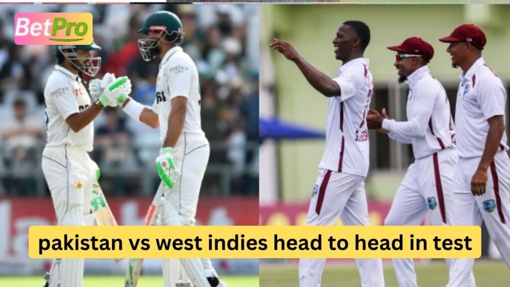 pakistan vs west indies head to head in test