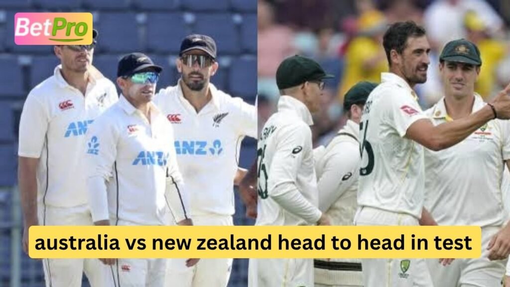 Australia vs new zealand head to head in test